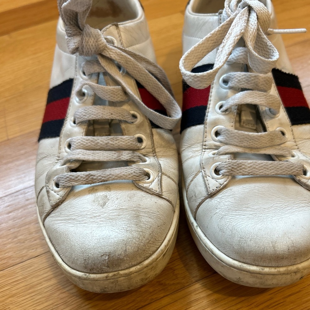Gucci White Leather Sneakers Size 6 (36)
